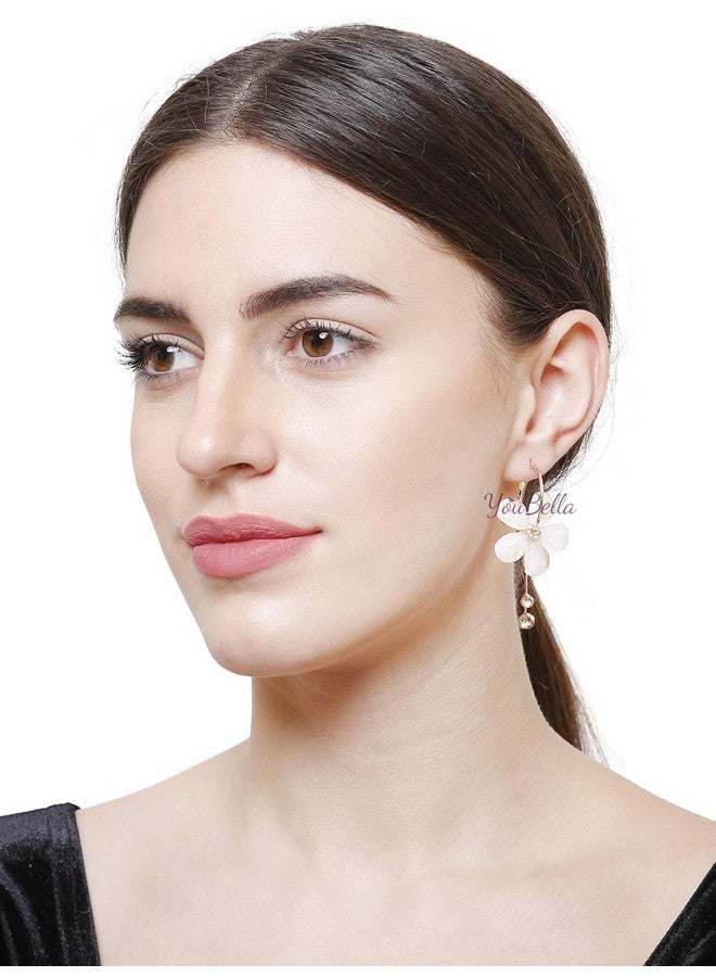 YouBella Jewellery Gold Plated Floral Earrings for Girls and Women (Combo) - Image 4