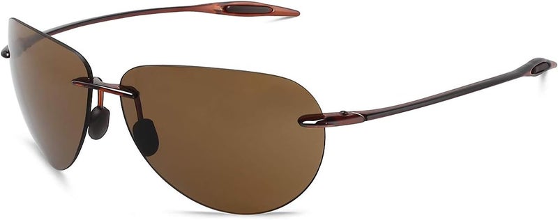 JULI Eyewear نظارات شمسية رياضية JULI للرجال والنساء إطار بدون حواف TR90 للجري وصيد الأسماك والجولف وركوب الأمواج والقيادة - Image 1