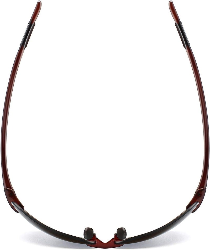 JULI Eyewear نظارات شمسية رياضية JULI للرجال والنساء إطار بدون حواف TR90 للجري وصيد الأسماك والجولف وركوب الأمواج والقيادة - Image 4