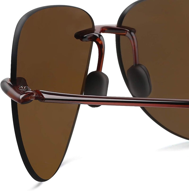 JULI Eyewear نظارات شمسية رياضية JULI للرجال والنساء إطار بدون حواف TR90 للجري وصيد الأسماك والجولف وركوب الأمواج والقيادة - Image 5