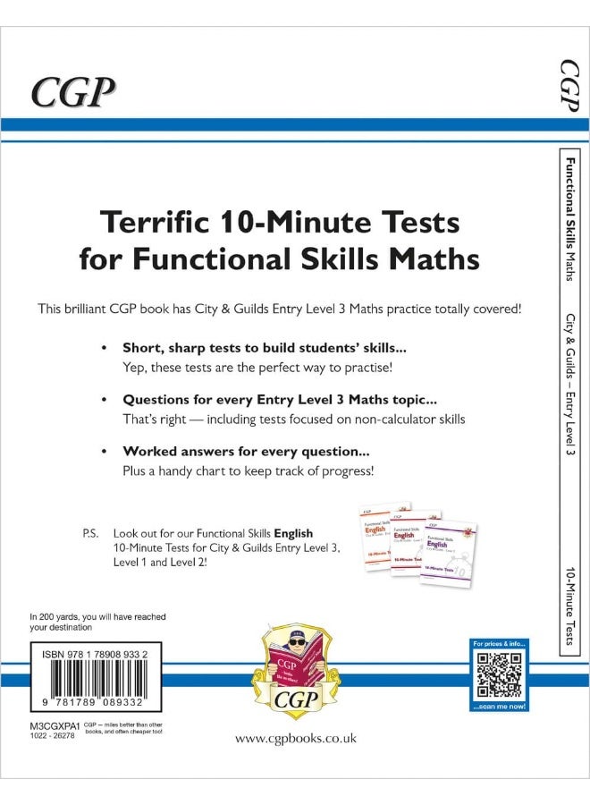 Functional Skills Maths: City & Guilds Entry Level 3 - 10-Minute Tests (Cgp City & Guilds Functional Skills) - Image 2