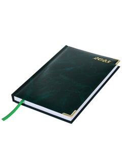 FIS Fis 2025 A5 Diary,Gold Corners,English Vinyl 1Side Padded Green -FSDI22E25GR  - Image 4