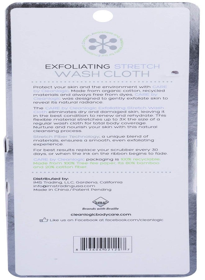 cleanlogic Care by Cleanlogic Exfoliating Stretch Wash Cloth (Pack of 3) - Image 3