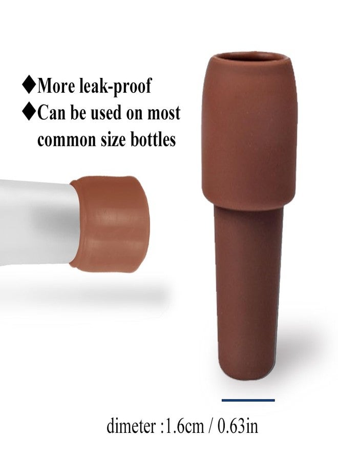 سنيماني ٨ قطع من سدادات زجاجات النبيذ، سدادات سيليكون من CNYMANY، بديل قابل لإعادة الاستخدام لسدادات زجاجات المشروبات مع غطاء مانع للانزلاق، غطاء زجاجة لحفظ النبيذ طازجًا - Image 3