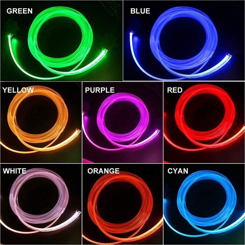 Limos car led strip lights,multicolor rgb car interior lights,16 million colors with fiber optic,ambient lighting kits, sound active function and wireless bluetooth app control (4 in 1 <6 meters>) - Image 5