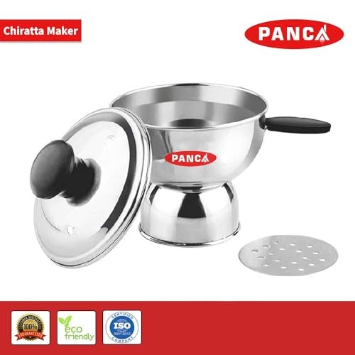 Panca Chiratta Puttu Maker with Handle Use with Pressure Cooker Puttu Kutti Puttu Steamer Silver, Make in India - Image 5