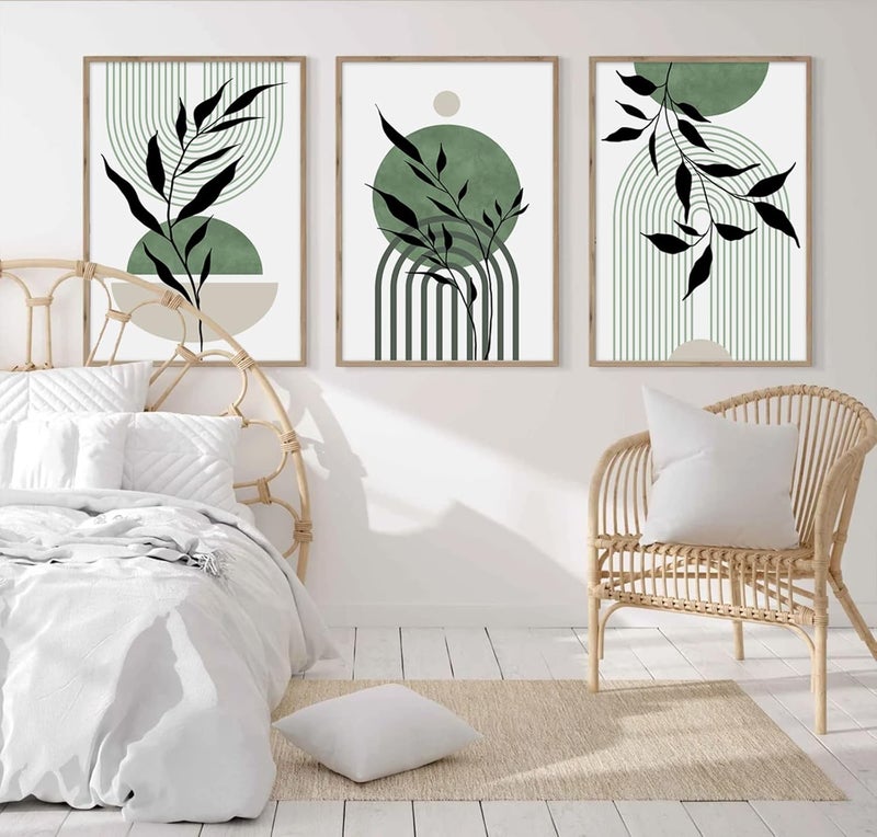 Baccone Mid Century Modern Wall Art Set of 3 - Image 5