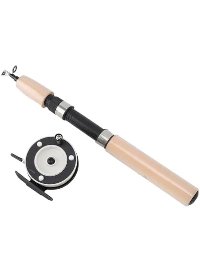 OCTOBER 65cm Ice Fishing Rod Reel Combo, Fishing Pole Kit, Smooth Rotation, Comfortable Grip, Non Slip, Spinning Ice Fishing Combo, Fiberglass Material, #711 - Image 1