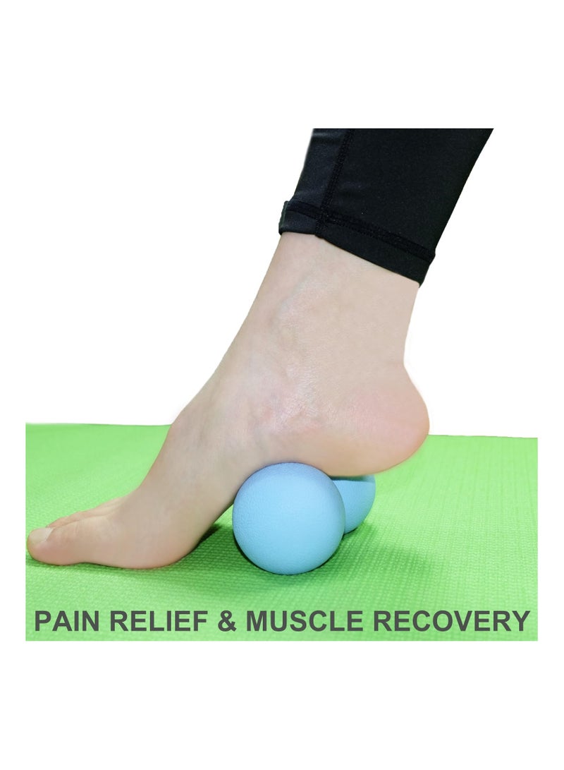 SYOSI Peanut Massage Ball, Double Lacrosse Ball Deep Tissue Roller Trigger Point Ball Yoga Massage Ball Bodywork Therapy Ball for Physical Therapy Myofascial Release Muscle Relaxer Acupoint Massage - Image 2