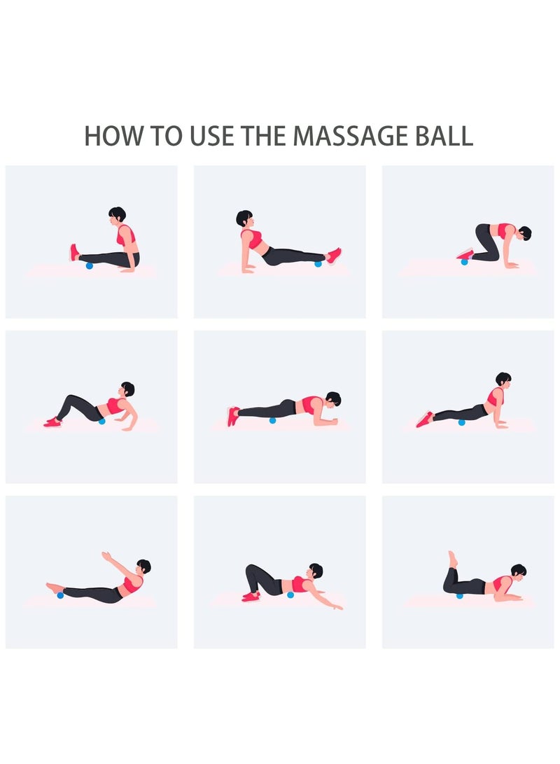 SYOSI Peanut Massage Ball, Double Lacrosse Ball Deep Tissue Roller Trigger Point Ball Yoga Massage Ball Bodywork Therapy Ball for Physical Therapy Myofascial Release Muscle Relaxer Acupoint Massage - Image 4
