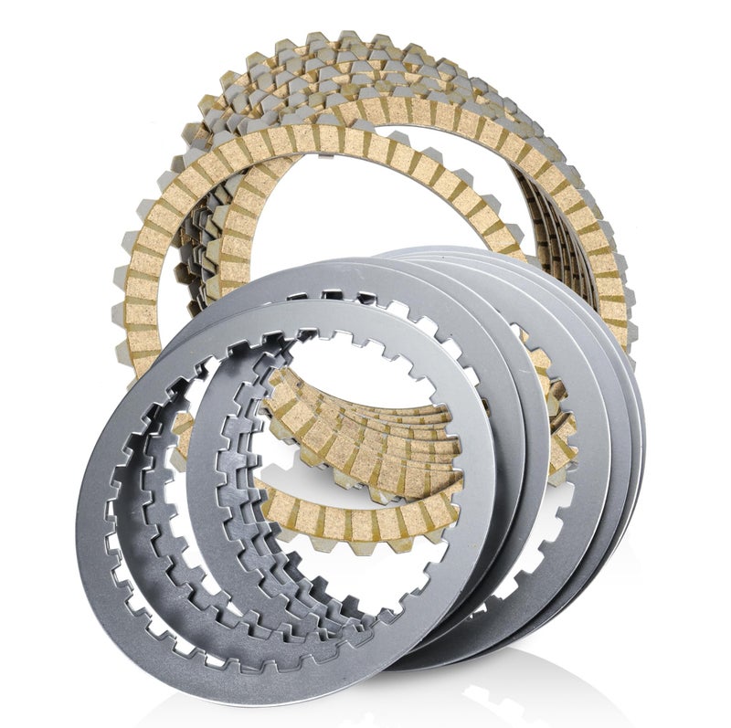 MoKitDora Extra Clutch Plate Friction Steel Clutch Kit Compatible with 19912017 Sportster 19901997 Harley Big Twin 19912002 Buell All Models 17 PCS Big Twin Clutch Kit