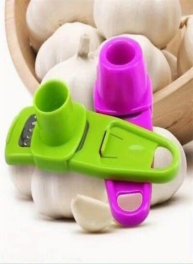 Mozff Multifunction Cutter Grater Stainless Steel Pressing Garlic Slicer, Cutter Shredder Kitchen To Garlic Slicer Stainless Steel Shredder .Kitchen Tool slicer vegetable cutter - Image 5