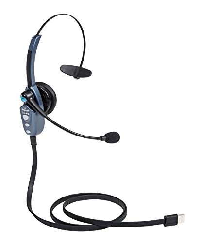 BlueParrott سماعات بلوتوث لاسلكية مونو BlueParrott B250-XTS مع إلغاء الضوضاء بنسبة 91%، سماعة رأس للطرقات مع ميكروفون، تصميم خفيف الوزن مع حزام رأس قابل للتعديل، 20 ساعة من وقت التحدث، أزرق - Image 5