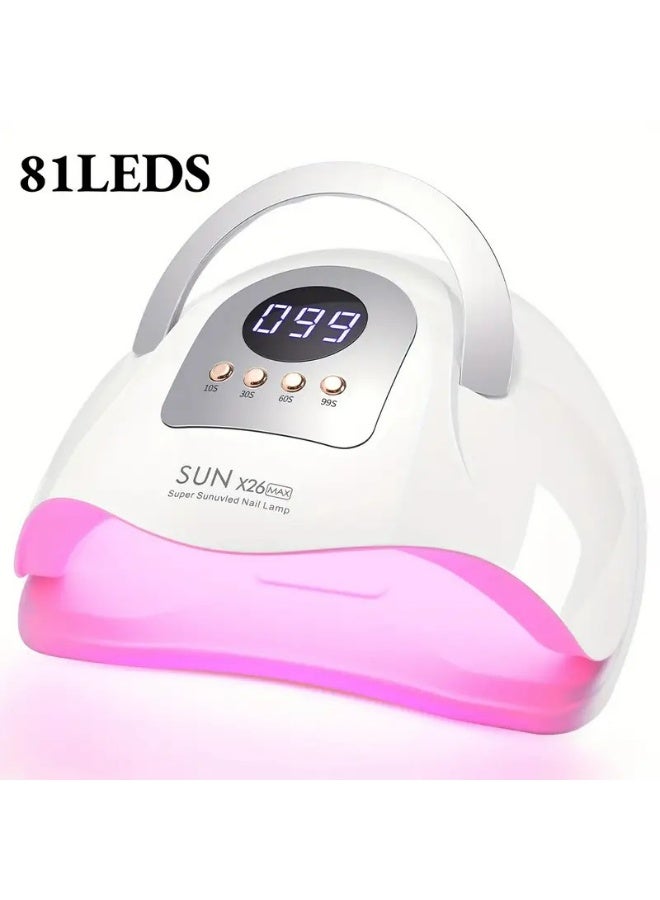 OSYA UV LED Nail Lamp, UV Light for Nails 380W Led Lamp for Gel Nails, Professional Nail Dryer 81 LEDs Automatic Sensor - Led Nail Lamp - Image 4