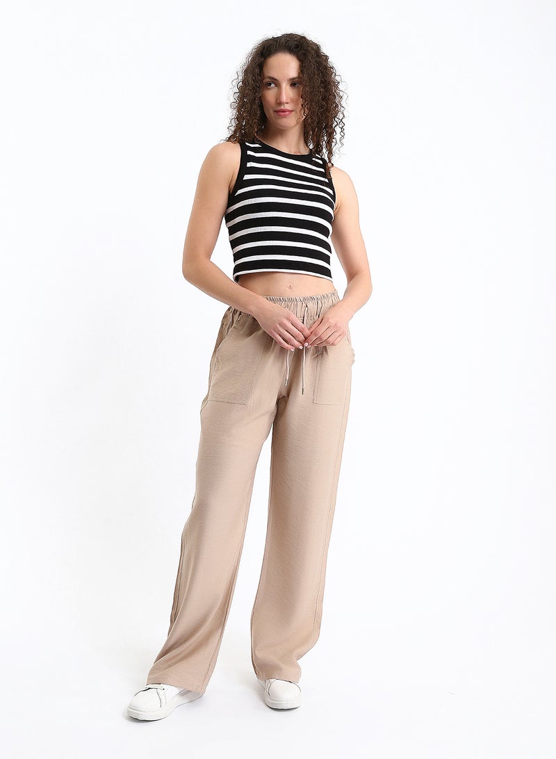 LC WAIKIKI Elasticated Waist Women's Trousers - Image 2