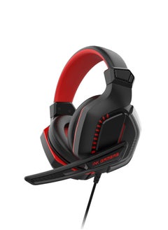 INK GAMERS GX200 Over Ear Gaming Headset With Mic for PS4 / PS5 / XBox / Switch / PC - Red  - Image 1