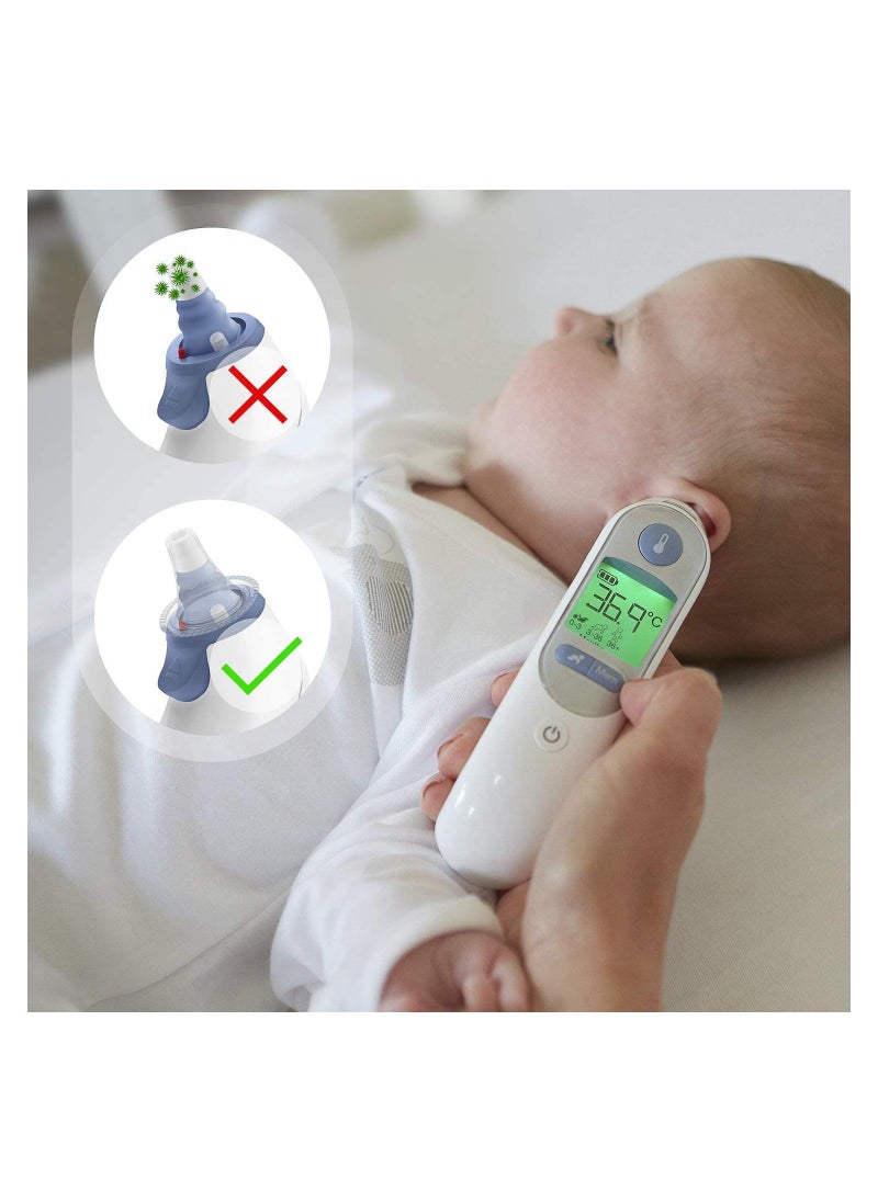 KASTWAVE Ear Thermometer Probe Cover Refill Cap Replacement Len Filter Protector Disposable BPA/ Latex Free Clear for All Braun ThermoScan Model 100PCS  - Image 5