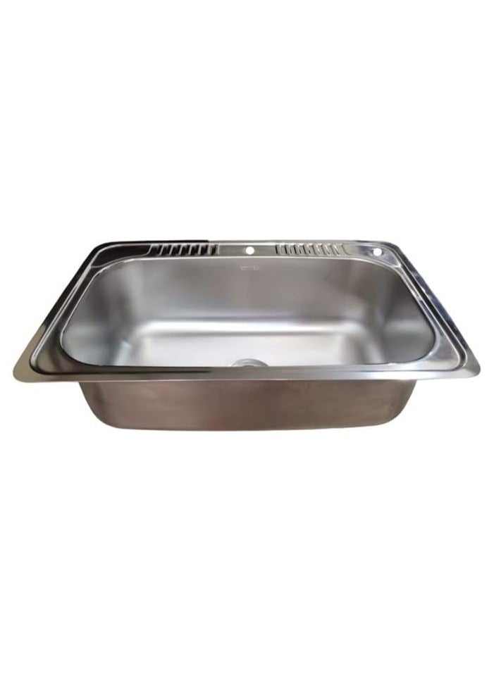 Shams Kitchen sink 50/80 cm with drain, jumbo model for large kitchens - Image 5