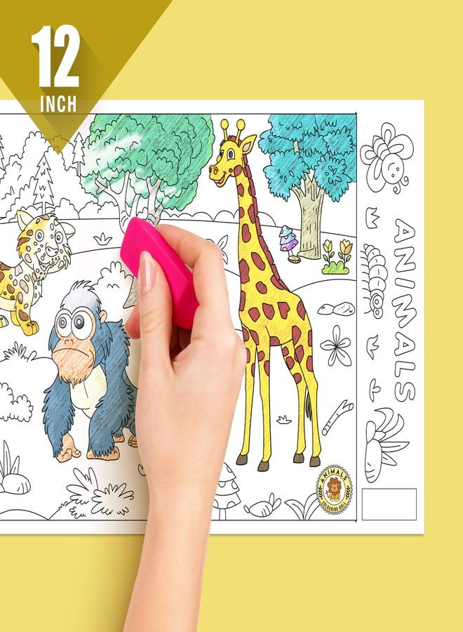 Inkmeo | Animal Wall Colouring Roll | AR Enabled | Interactive Educational Learning Chart | for Kids | of All Ages | Best Gift | Size (6 X 40 Inches) | Wildlife Awareness and Discovery - Image 4