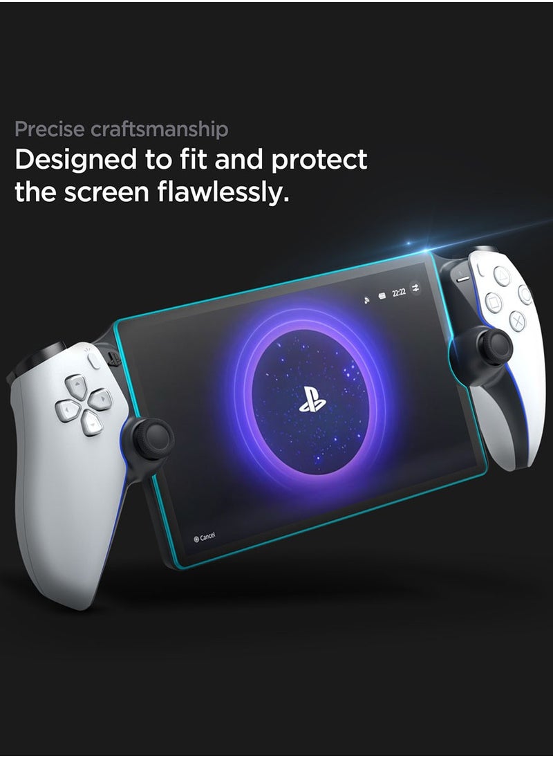 Spigen - Glastr Ez Fit for PlayStation Portal Remote Player Screen Protector Premium Tempered Glass with Easy Install Kit - Image 1