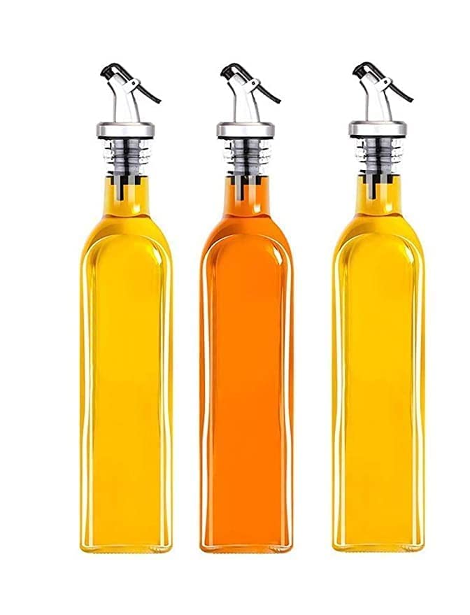 KIDINGTON Oil Vinegar Dispenser Gravy Boat Kitchen Oil Bottle LeakProof Soy Sauce Vinegar Storage Oil BottleOil Dispenser for Kitchen500 ml Bottle4 Pcs - Image 5