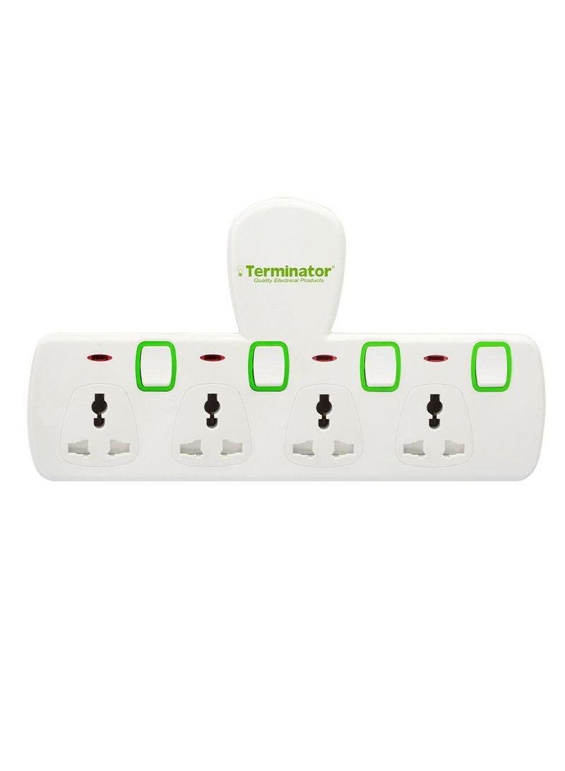 Terminator 4 Way Universal T-Socket Multi Adaptor  - Image 2