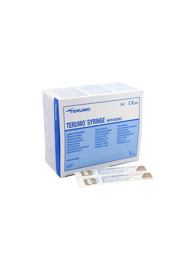 TERUMO 1mL Sterile Disposable Syringe with Needle (26G × 1/2") - Image 1