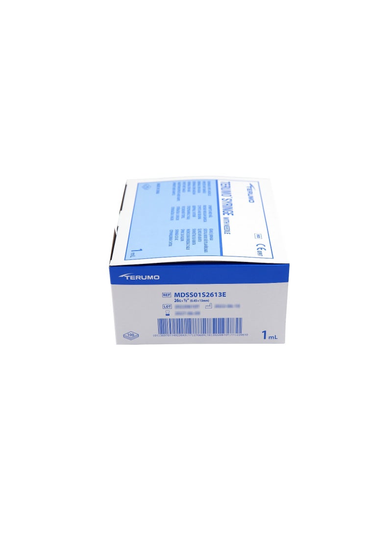 TERUMO 1mL Sterile Disposable Syringe with Needle (26G × 1/2") - Image 3