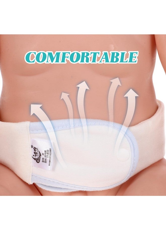 DOITOOL 3pcs Toddler Diaper Fixing Belts - Newborn Nappy Clips, Cotton Soft Navel Stickers  - Image 1