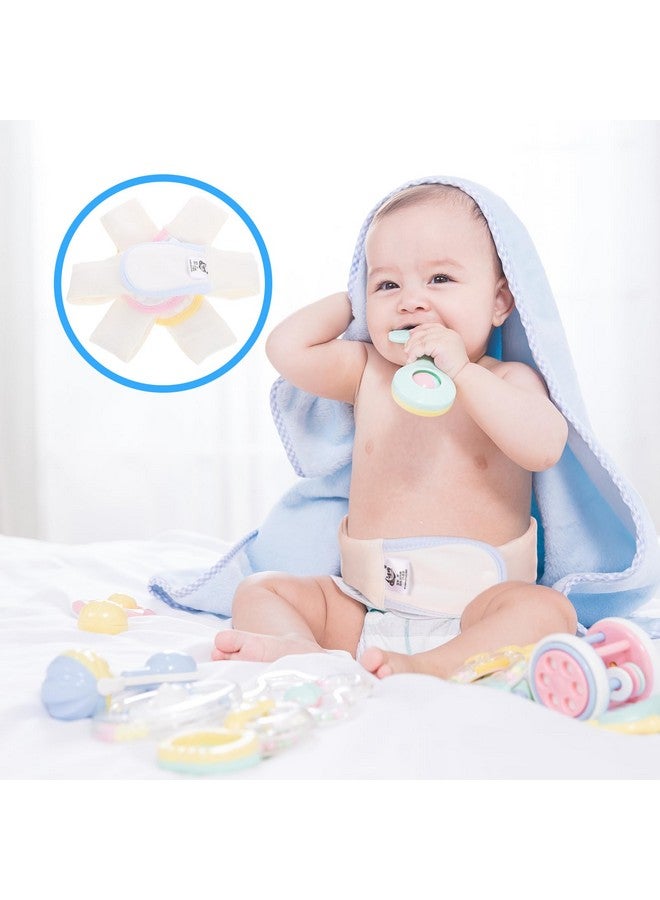 DOITOOL 3pcs Toddler Diaper Fixing Belts - Newborn Nappy Clips, Cotton Soft Navel Stickers  - Image 4