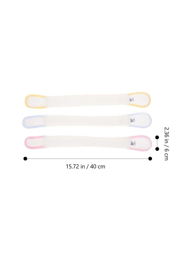DOITOOL 3pcs Toddler Diaper Fixing Belts - Newborn Nappy Clips, Cotton Soft Navel Stickers  - Image 3