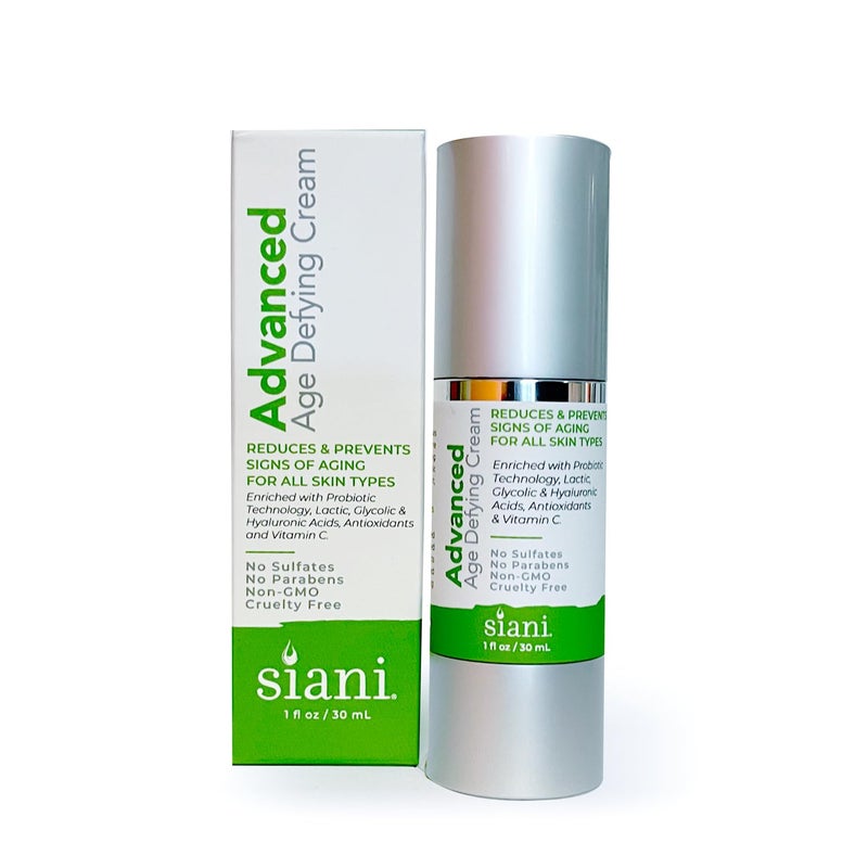 Advanced Age Defying Face and Neck Cream for Naturally Youthful Skin. Reduces and Prevents Signs of Aging. Enriched with Probiotics, Glycolic, Hyaluronic Acid & Vitamin C