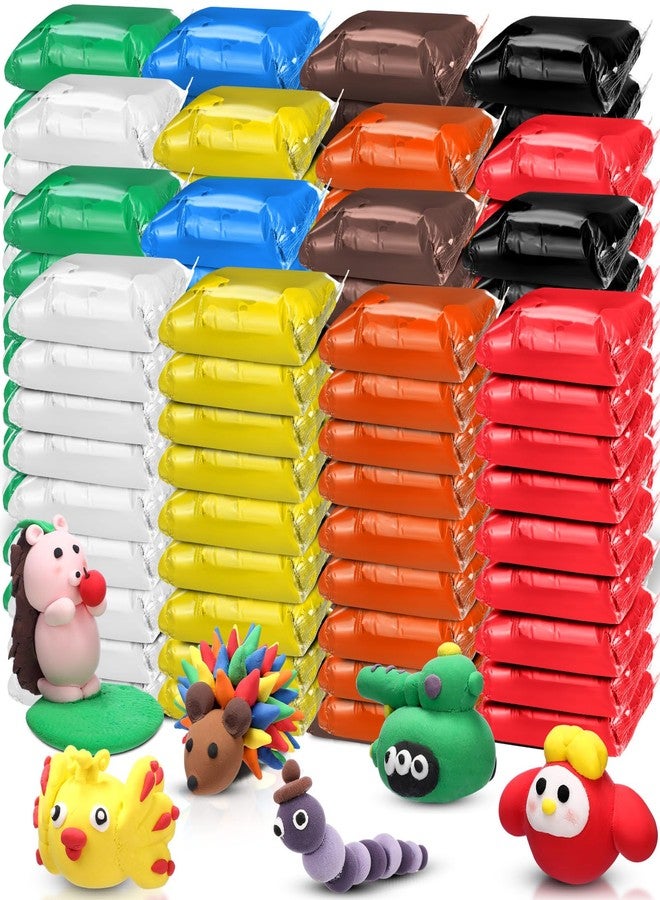 WinnerWhy 144 Pcs Total 76oz Air Dry Clay Soft Non-Toxic Molding Clay for DIY Arts Craft Sculpting Molding Projects Rewards Supplies(Multicolor) - Image 1