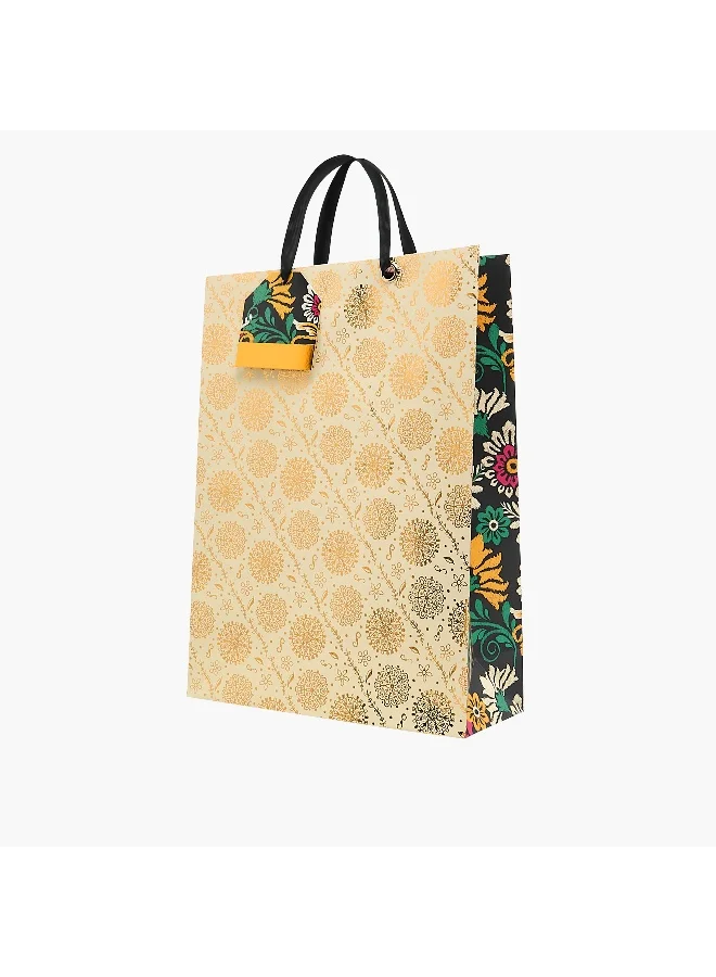 LIFESTYLE Floral Print Paper Gift Bag - Extra Large