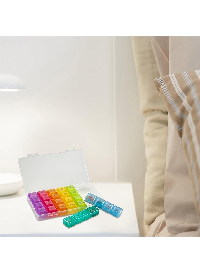 JS Weekly Prescription Medicine 28-Slot Case Pill Organizer - Image 4