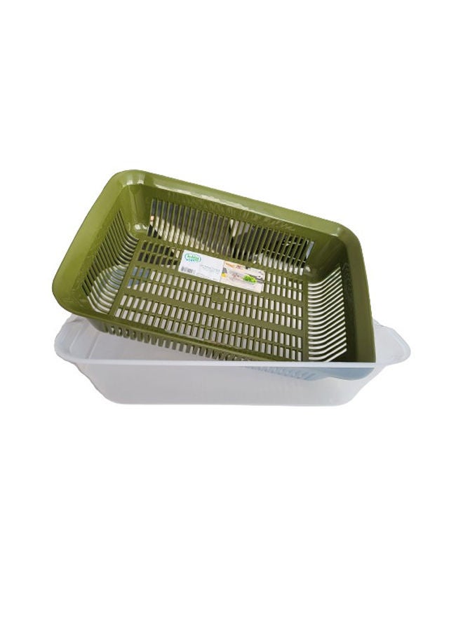 هوبي لايف مصفاة مستطيلة بنية متعددة الأغراض مع وعاء متعدد الألوان - Image 2