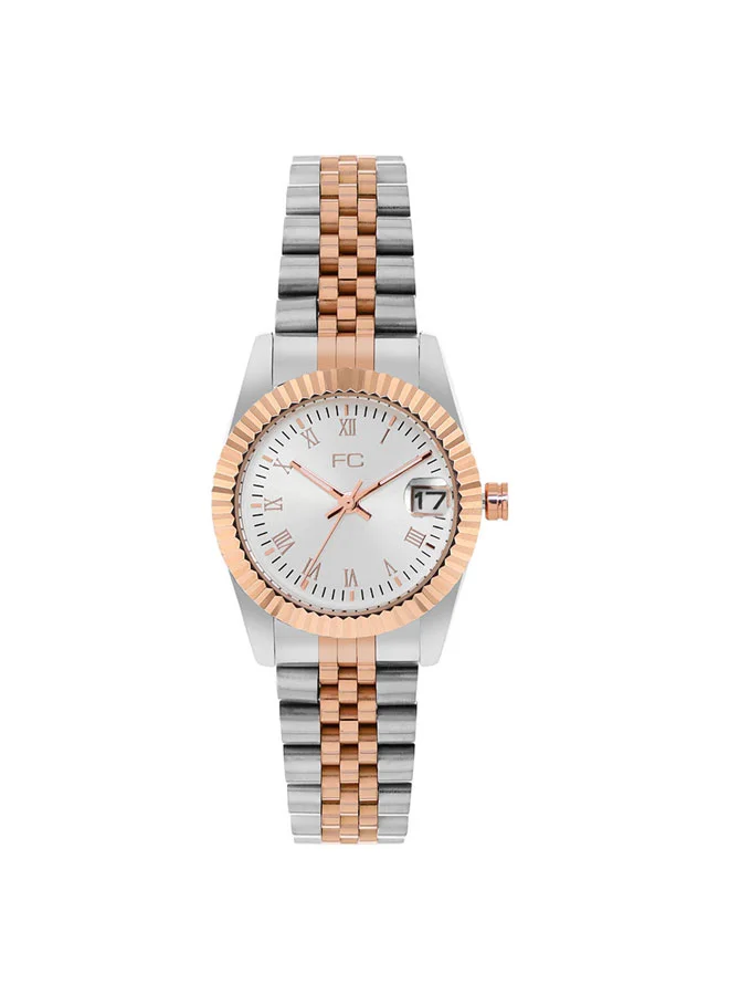 فرنش كونكشن 32mm Women's Quartz Watch with Silver Dial