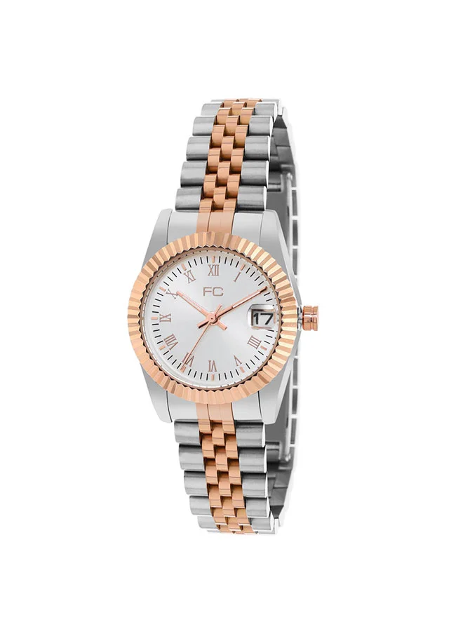 فرنش كونكشن 32mm Women's Quartz Watch with Silver Dial