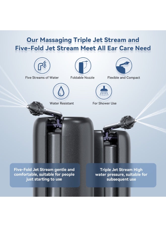 KISSUN Electric Ear Wax Removal System - Water Powered Ear Cleaner with 4 Pressure Modes & USB Rechargeable - Image 4