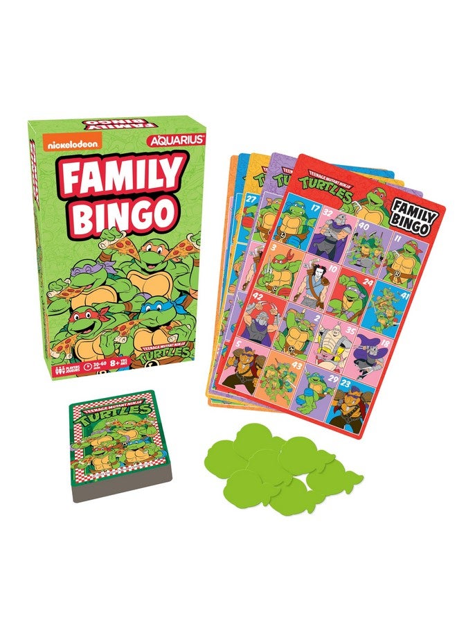 Aquarius AQUARIUS Teenage Mutant Ninja Turtles Bingo Game - Fun Family Party Game for Kids, Teens and Adults - Entertaining Family Game Night Gift - Officially Licensed TMNT Merchandise - Ages 6 and Up - Image 1