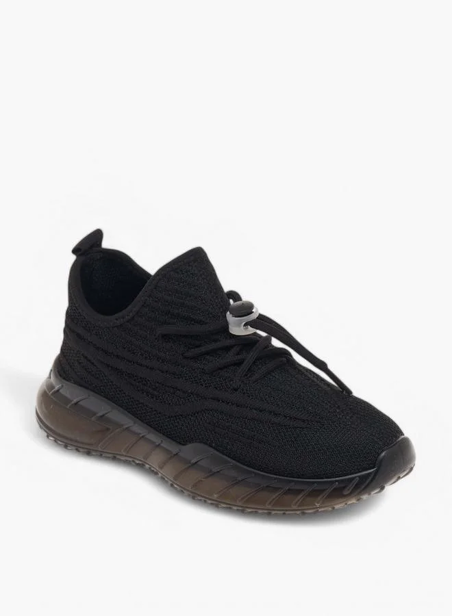 شو اكسبرس أحذية رياضية للأولاد بلون واحد برباط