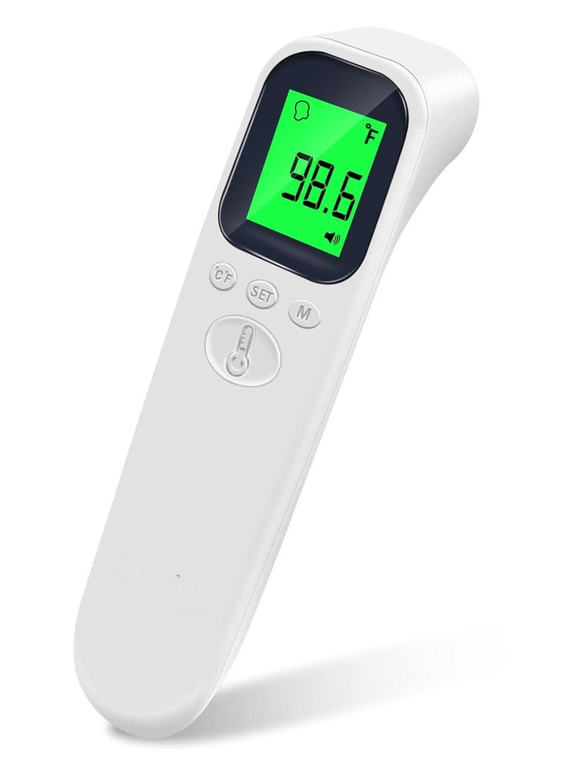 Infrared Digital Non-Contact Forehead Thermometer For Adults And Kids, 3-Color Heating Alarm, 2-In-1 Forehead And Object Mode - Image 1