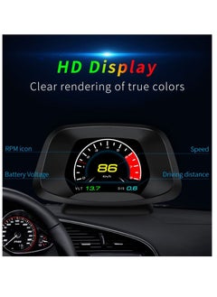 جولف لينك شاشة عرض أمامية GULFLINK (HUD) عداد سرعة السيارة P19.5  - Image 5