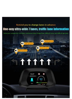 جولف لينك شاشة عرض أمامية GULFLINK (HUD) عداد سرعة السيارة P19.5  - Image 2
