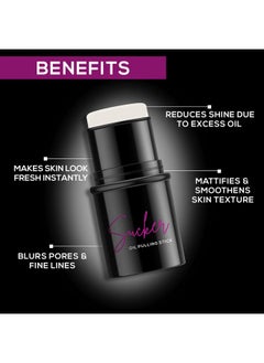 Renee Sucker Oil Pulling Primer Stick 5Gm Instantly Mattifies & Smoothens Skin Texture Enriched With Cocoa Butter Argan & Macadamia Oil Reduces Shine Due To Excess Oil Blurs Pores & Fine Lines  - Image 2