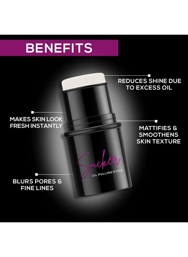 Renee - Sucker Oil Pulling Primer Stick 5Gm Instantly Mattifies & Smoothens Skin Texture Enriched With Cocoa Butter Argan & Macadamia Oil Reduces Shine Due To Excess Oil Blurs Pores & Fine Lines - Image 1