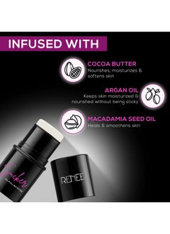 Renee Sucker Oil Pulling Primer Stick 5Gm Instantly Mattifies & Smoothens Skin Texture Enriched With Cocoa Butter Argan & Macadamia Oil Reduces Shine Due To Excess Oil Blurs Pores & Fine Lines  - Image 3