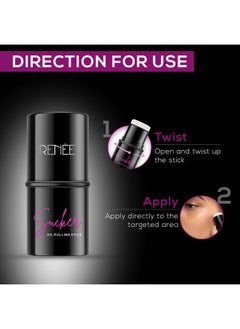 Renee Sucker Oil Pulling Primer Stick 5Gm Instantly Mattifies & Smoothens Skin Texture Enriched With Cocoa Butter Argan & Macadamia Oil Reduces Shine Due To Excess Oil Blurs Pores & Fine Lines  - Image 5
