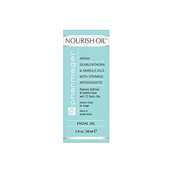 Pharmagel Nourish Facial Oil | Anti Aging Face Oil with 12 Exotic Oils including Avocado and Rosemary Seed | Dry Skin Relief | 1.0 fl. oz. - Image 4