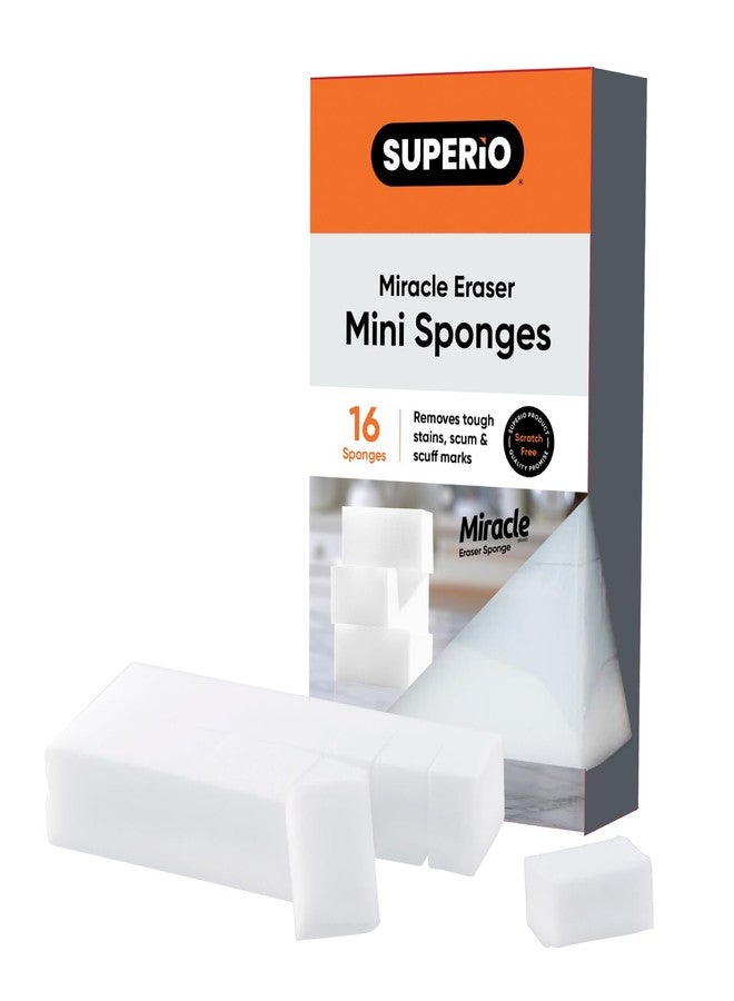 Superior Miracle Eraser Sponge 48 Pack- Mini Cleaning Sponge for Floor, Wall, Melamine Sponge Furniture Removes: Scuffmarks, Dirt, and Tough Stains… (48) - Image 3